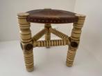 Kruk - Hout, Leder - Spaanse Taburete 1950/60, Antiek en Kunst