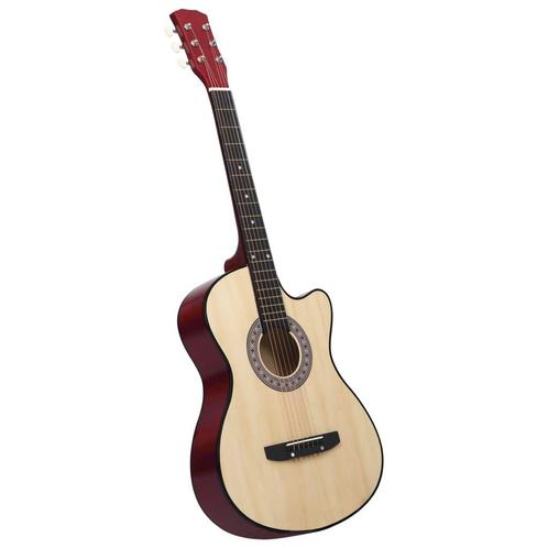 vidaXL Gitaar cutaway met 6 snaren western akoestisch 38, Muziek en Instrumenten, Snaarinstrumenten | Gitaren | Akoestisch, Nieuw
