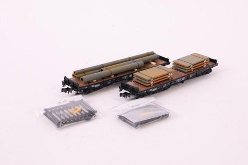 Roco N - 25574/25577 - Wagon de marchandises pour trains, Hobby en Vrije tijd, Modeltreinen | N-Spoor
