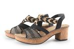 Rieker Sandalen in maat 38 Zwart | 5% extra korting, Verzenden, Zwart, Sandalen of Muiltjes, Gedragen