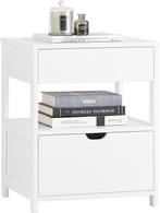 2dekans | SoBuy Nachtkastje met 2 laden en plank,, Huis en Inrichting, Ophalen of Verzenden, Nieuw