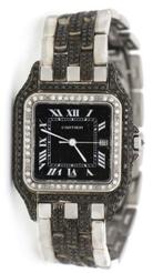 Cartier - Panthere Black White Diamond - 1300 - Unisexe -, Nieuw