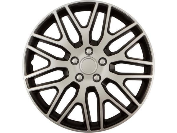 Veiling - Wieldoppen Dakar Zilver/Zwart 16 inch - set (4 stu, Auto diversen, Wieldoppen, Gebruikt