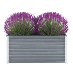vidaXL Plantenbak verhoogd 100x40x45 cm gegalvaniseerd staal, Verzenden, Nieuw