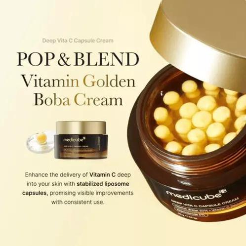 Medicube Deep Vita C Capsule Cream (Dagcreme), Handtassen en Accessoires, Uiterlijk | Gezichtsverzorging, Nieuw, Verzenden