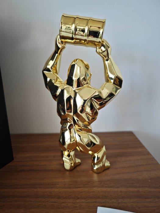 Richard Orlinski (1966) - Kong Oil Baril Gold, Antiquités & Art, Art | Objets design