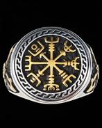 Kompas van de Dapperen - Vikingzegelring Vegvisir -