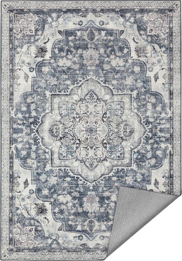 Tapijt - Vintage Stijl - Machine Wasbaar - Duif Grijs, Huis en Inrichting, Stoffering | Tapijten en Vloerkleden, Nieuw, Ophalen of Verzenden