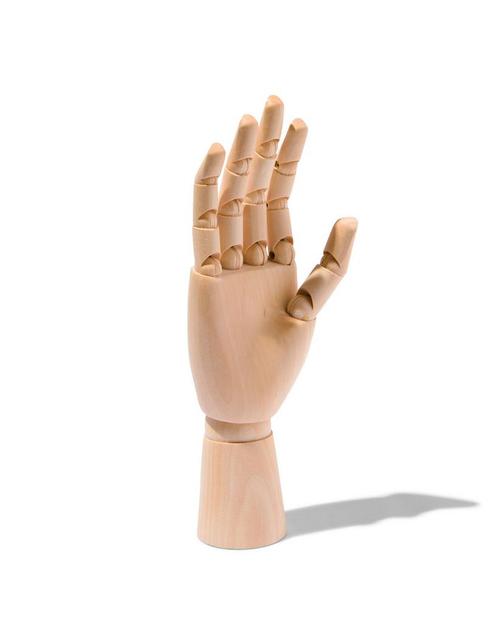 HEMA Houten Hand 25cm, Hobby en Vrije tijd, Feestartikelen, Ophalen of Verzenden