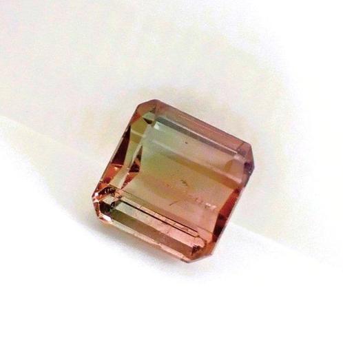 Bicolore Tourmaline - 5.96 ct - Antwerp Laboratory for, Handtassen en Accessoires, Edelstenen