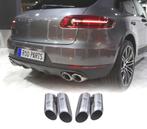 EMBOUTS DÉCHAPPEMENTS PORSCHE MACAN 18- LOOK S SILVER MATE, Auto-onderdelen, Uitlaatsystemen, Verzenden, Nieuw