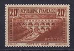 Frankrijk 1929 - “Pont du Gard” N°262 (type II) Nieuw**,, Gestempeld