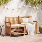 vidaXL Tuinkast Bank Bruin 150 x 60 x 90 cm Massief teakhout, Tuin en Terras, Verzenden, Nieuw