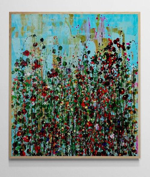 Jane Grieco - Flores Preferidas - Tableau, unique, format, Antiek en Kunst, Kunst | Schilderijen | Modern