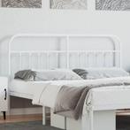 vidaXL Tête de lit métal blanc 160 cm, Maison & Meubles, Neuf, Verzenden