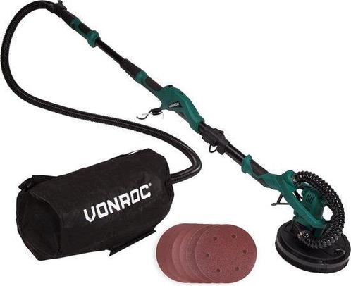 VONROC Telescopische Plafondschuurmachine – 1050W – Ø225MM –, Doe-het-zelf en Bouw, Gereedschap | Schuurmachines, Ophalen of Verzenden