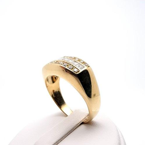 Ring - 18 karaat Geel goud Diamant (Natuurlijk), Handtassen en Accessoires, Ringen