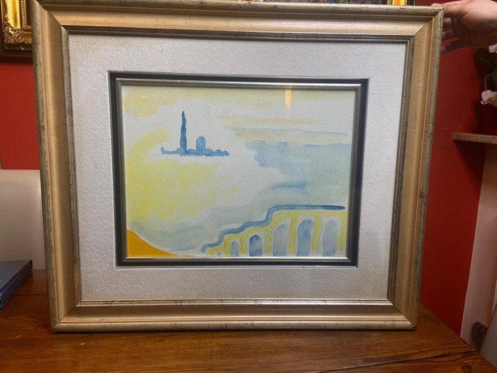 Virgilio Guidi (1891-1984) - Bacino di San Marco, Antiek en Kunst, Kunst | Schilderijen | Modern