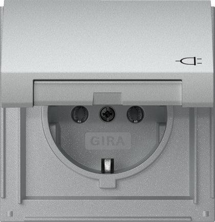 Gira TX44 IP44 Prise En Aluminium Avec Capot À Charnière -, Bricolage & Construction, Électricité & Câbles, Envoi
