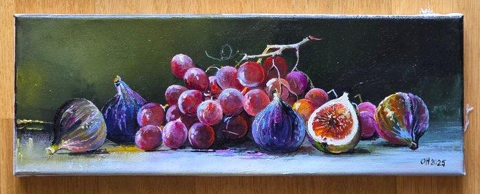 Alexander Nakonechnyi (XX-XXI) - Grapes and figs, Antiek en Kunst, Kunst | Schilderijen | Klassiek