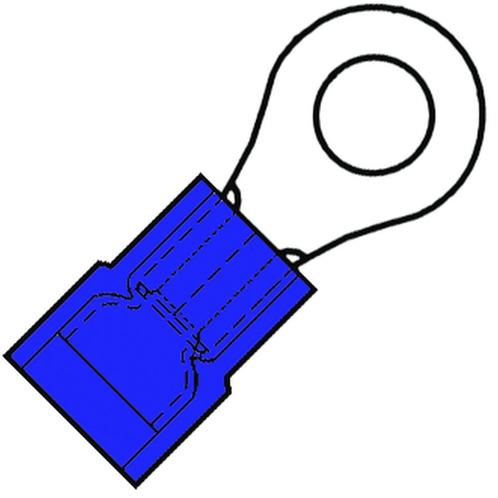 M6 Nylon Geïsoleerde Ring Terminaal 1.5-2.5mm SuperPidg -, Doe-het-zelf en Bouw, Elektriciteit en Kabels, Verzenden