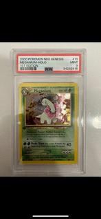 WOTC Pokémon - 1 Graded card - Meganium Halo 1st Edition PSA, Hobby en Vrije tijd, Nieuw