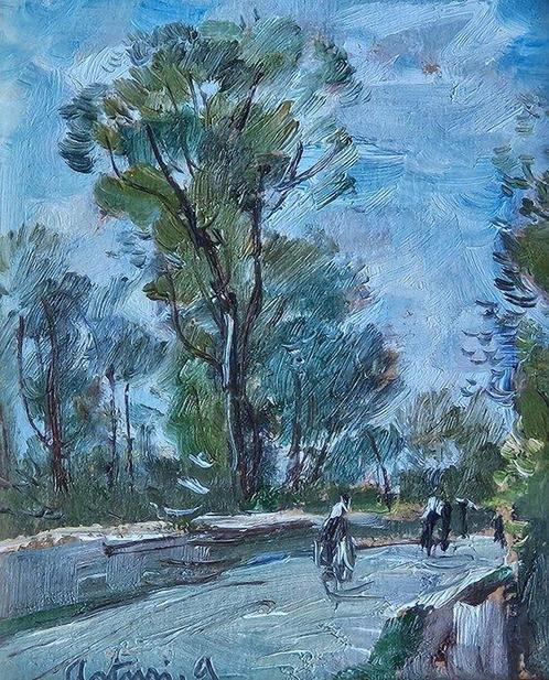 Antonio Asturi (1904-1986) - Nel parco, Antiek en Kunst, Kunst | Schilderijen | Klassiek
