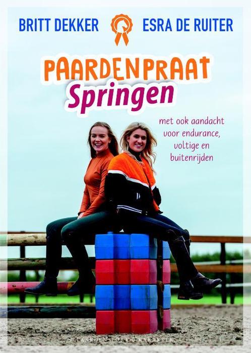 Paardenpraat tv Britt & Esra  -   Springen 9789045215600, Boeken, Kinderboeken | Jeugd | 10 tot 12 jaar, Zo goed als nieuw, Verzenden