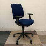 Drabert Ergo- bureaustoel, blauwe stoffering - zwart