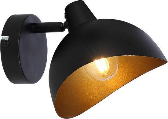 Tweedekans | Brilliant LAYTON - Wandspot - Goud;Zwart, Huis en Inrichting, Lampen | Wandlampen, Ophalen of Verzenden