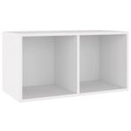 Witte LP-Box / Platenkast | Tweede Kansje | -35% Korting, Minder dan 50 cm, Verzenden, Nieuw, Slanke en tijdloze