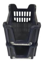 Magazijnbak grijpbak 30x20x16 stapelbaar donkerblauw, Doe-het-zelf en Bouw, Kratten en Dozen, Ophalen of Verzenden, Nieuw