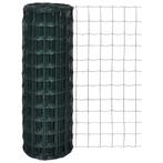 vidaXL Euro hek 10x1,2 m staal groen, Tuin en Terras, Tuinhekken en Hekwerk, Verzenden, Nieuw