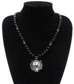 Obsidiaan - Boeddhistische ketting - Tijger - Bescherming