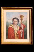 École Française (XIX) - Allégorie féminine à la torche