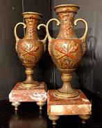 stile Luigi XVI, 31 cm - Urne (2) - Bronze, Marbre