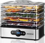 Aigostar Voedseldroger - Droogautomaat - 30-70°C - RVS/Zwart, Verzenden, Nieuw