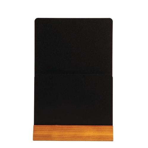 Dubbelzijdig krijtbord - Menuhouder | Met houten voet |, Zakelijke goederen, Horeca | Keukenapparatuur, Nieuw in verpakking, Verzenden