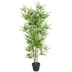 vidaXL Kunstplant met pot bamboe 120 cm groen, Huis en Inrichting, Woonaccessoires | Kunstplanten en Kunstbloemen, Verzenden, Nieuw