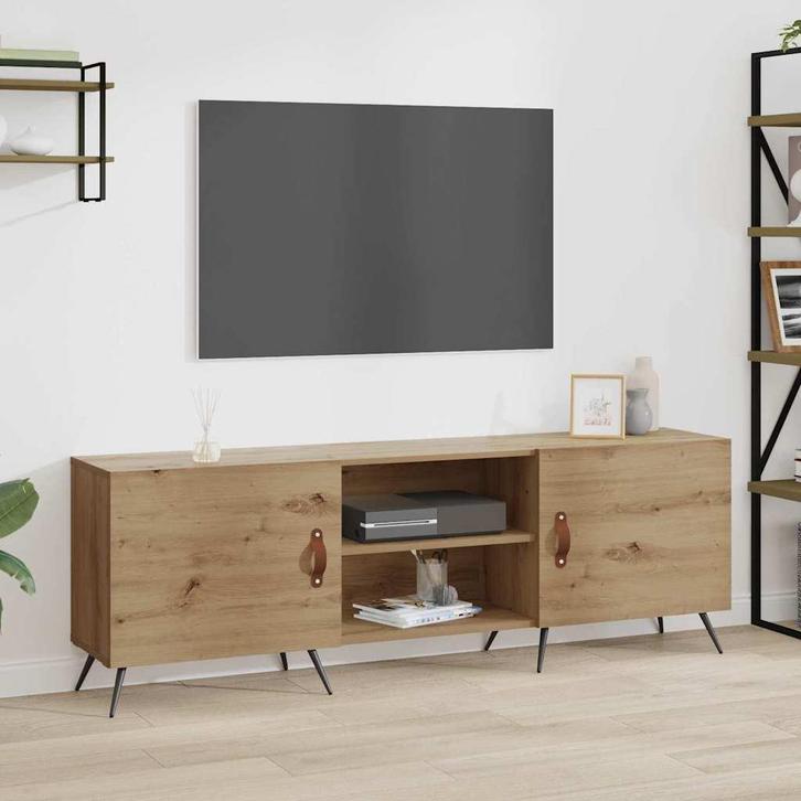 vidaXL TV Kast artisanaal eikenkleurig 150 x 30 x 50 cm, Huis en Inrichting, Kasten |Televisiemeubels, Nieuw, Verzenden