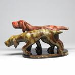 Komlós Ceramics - Komlós Brothers - Beeldje, Hunting dogs -, Antiek en Kunst