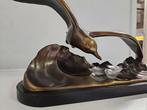 Fevre - Sculpture, Mouette sur la vague - 14 cm - Bronze, Antiquités & Art