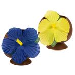 Kokosnoot Beker Hawaii Plastic 10cm, Nieuw, Verzenden