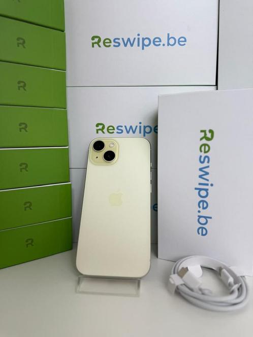 iPhone 15 Geel 128Gb 256Gb 512GB  +3 Jaar GARANTIE, Telecommunicatie, Mobiele telefoons | Apple iPhone, Zonder abonnement, 128 GB
