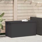 vidaXL Buitopslagdoos Zwart 100 x 50.5 x 50 cm Koudgewalst, Doe-het-zelf en Bouw, Verzenden, Nieuw