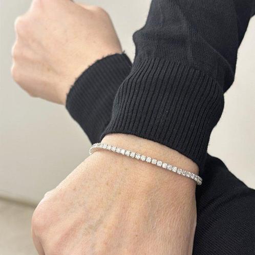 Armband - 18 karaat Witgoud - Diamanten, Handtassen en Accessoires, Armbanden