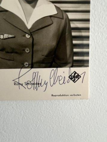 Mademoiselle Ange film - Romy Schneider autographe - Photo
