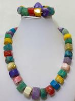 Agate Multicolor en Agata Lila van Brazil Natural (1840 ct),