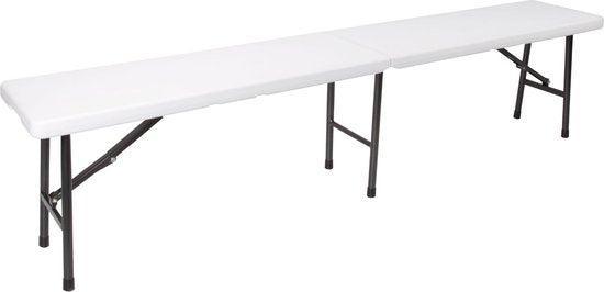 2dekans | Perel Klapbank, in- en uitklapbaar, weerbestendig,, Tuin en Terras, Tuinsets en Loungesets, Ophalen of Verzenden
