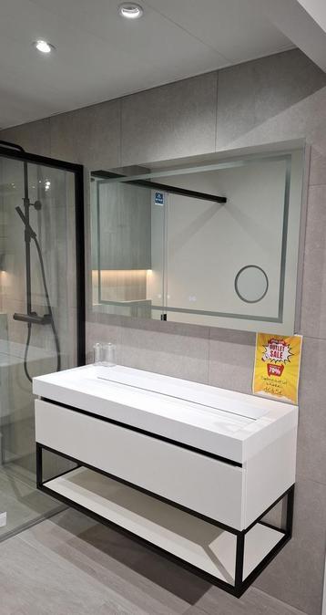 Badkamer meubel 120 cm -  Toonzaalmodel -50%, Ophalen, Wastafelkast